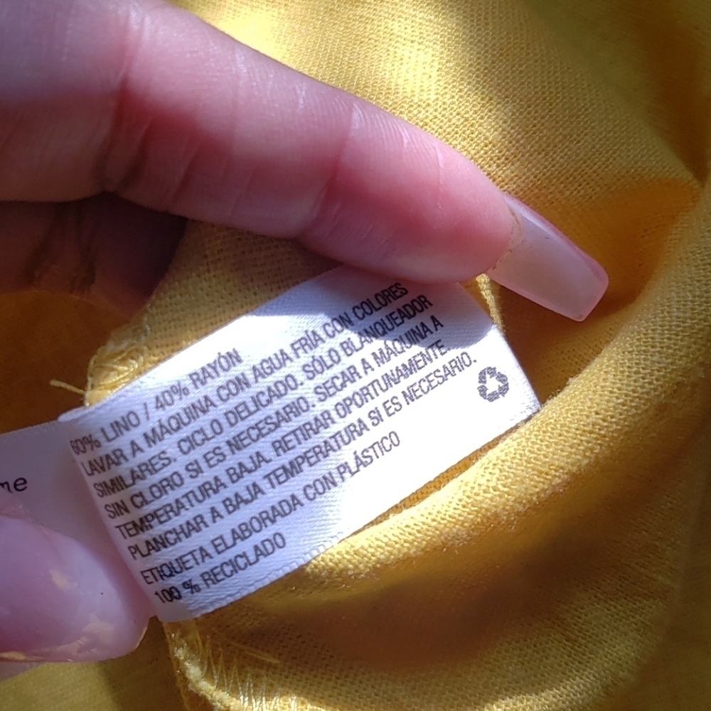 A.n.  day yellow dress Size 2 - Picture 14 of 16